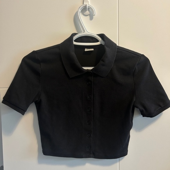 Sunday Best "audio" crop polo top size XS - Picture 5 of 8